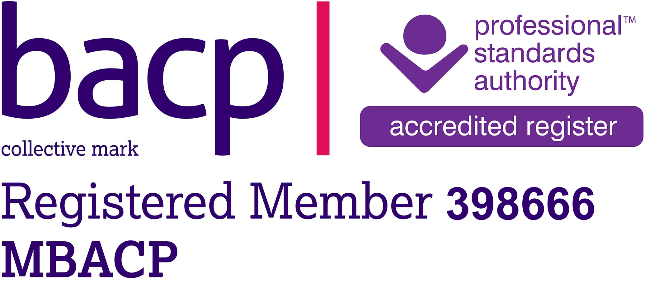 BACP Registered Member 398666 MBACP